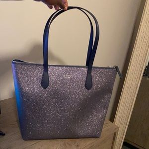 Kate Spade Joeley Glitter Penny Large Top Zip Tote
